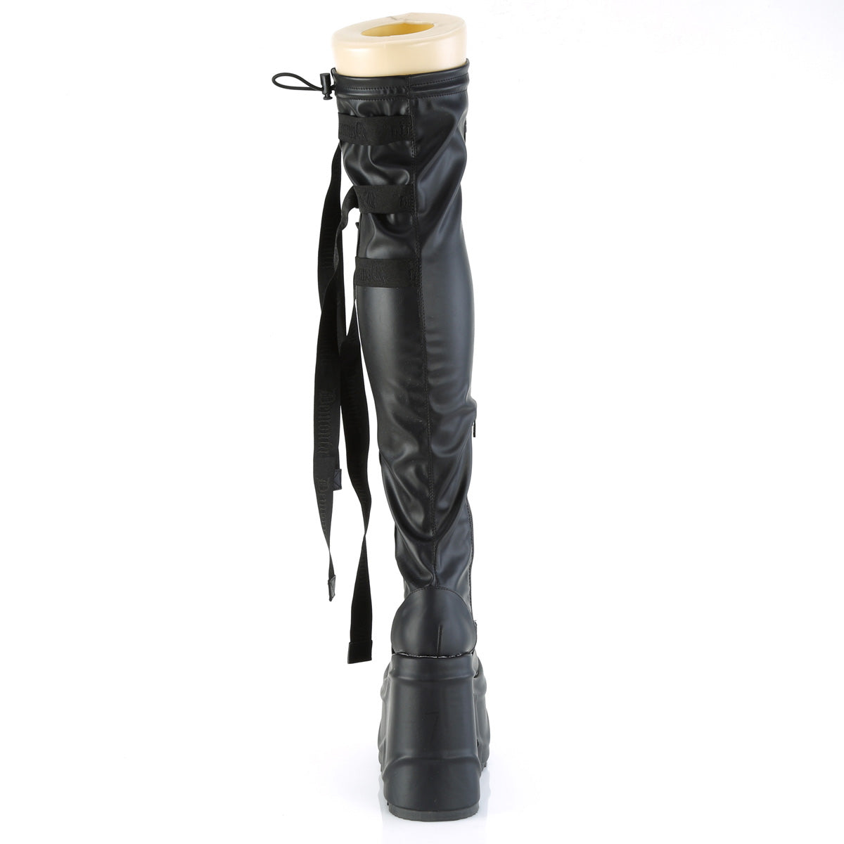 DemoniaCult Botas de mujer WAVE-315 BLK STRING VEGHO VEGAN