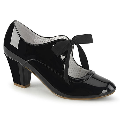 Pin Up Couture Bombas para mujer WIGGLE-32 BLK PAT
