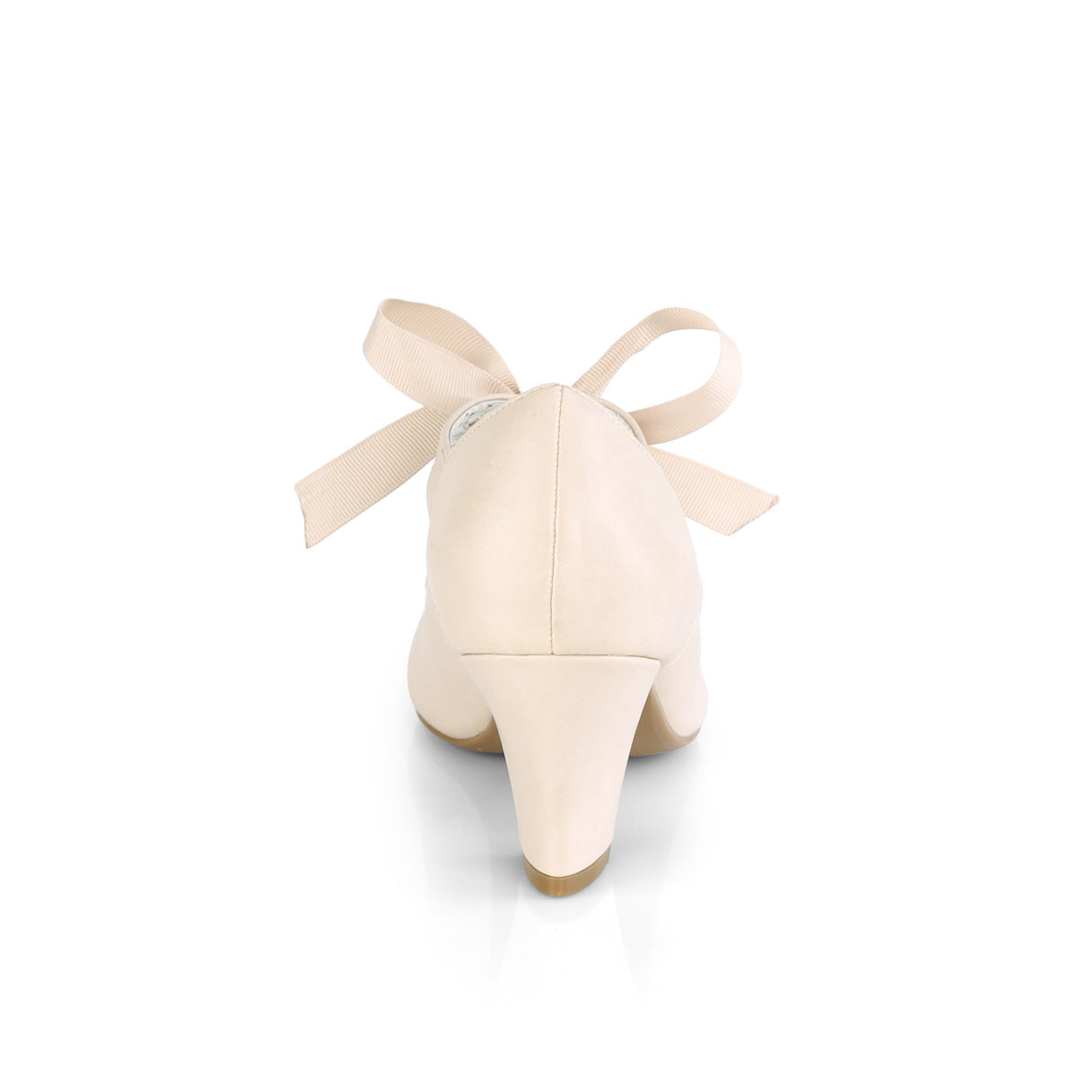Pin Up Couture Bombas para mujer WIGGLE-32 cuero de imitación beige