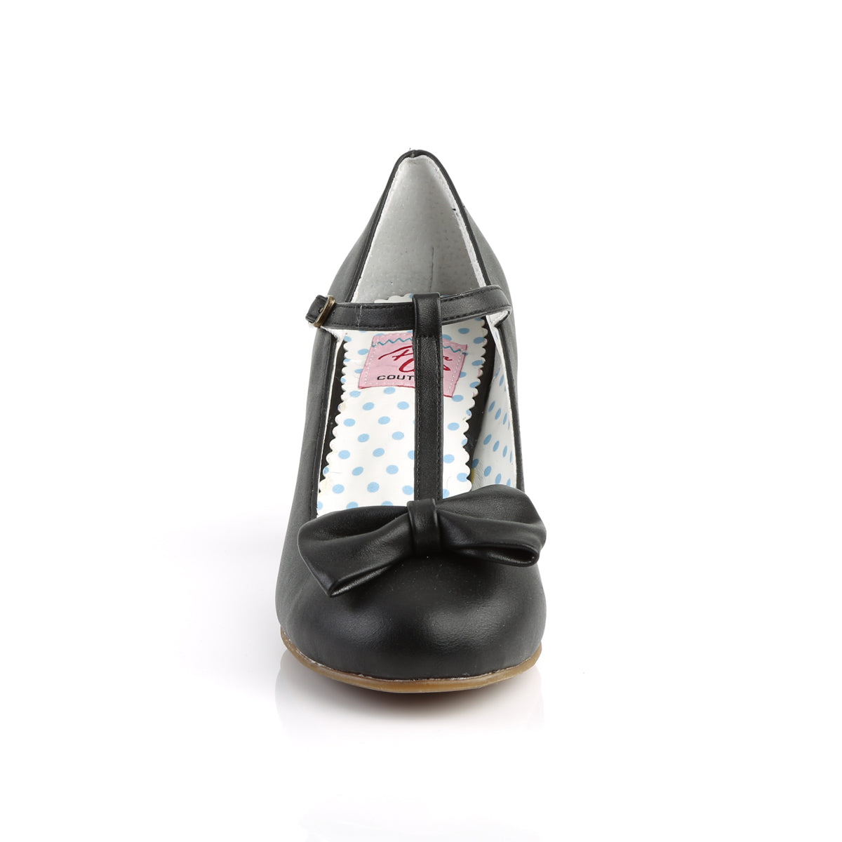 Pin Up Couture Bombas para mujer WIGGLE-50 BLK Faux Cuero
