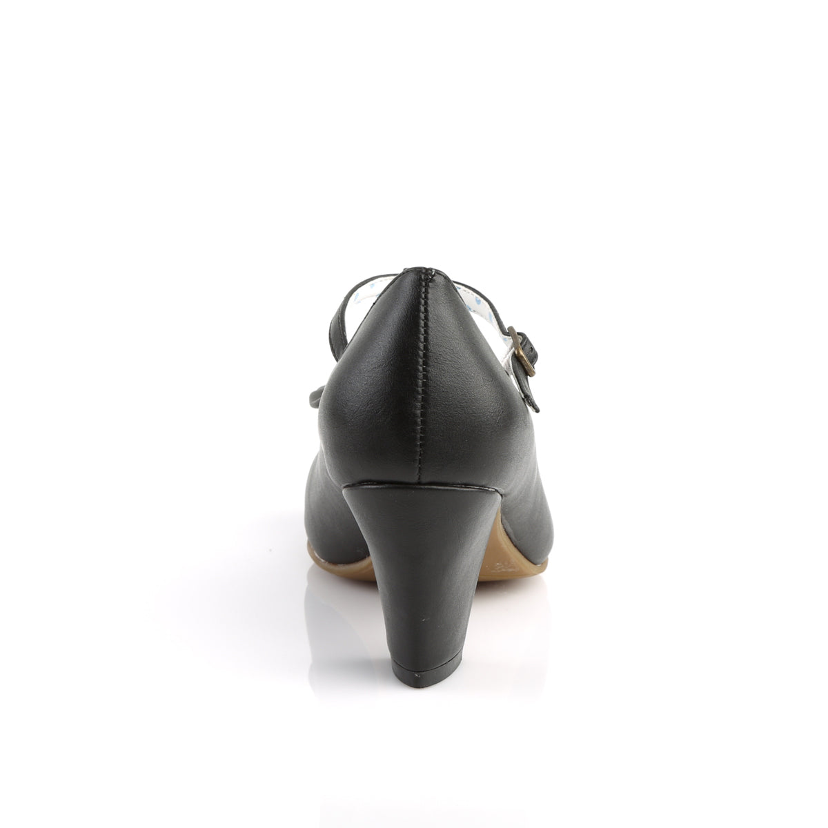 Pin Up Couture Bombas para mujer WIGGLE-50 BLK Faux Cuero