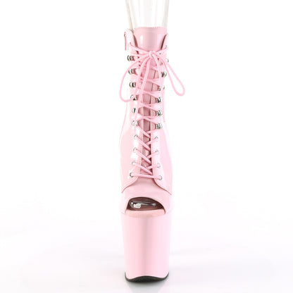 Pleaser Botas de tobillo para mujer XTREME-1021 B. Pat Rosa / b. Rosa