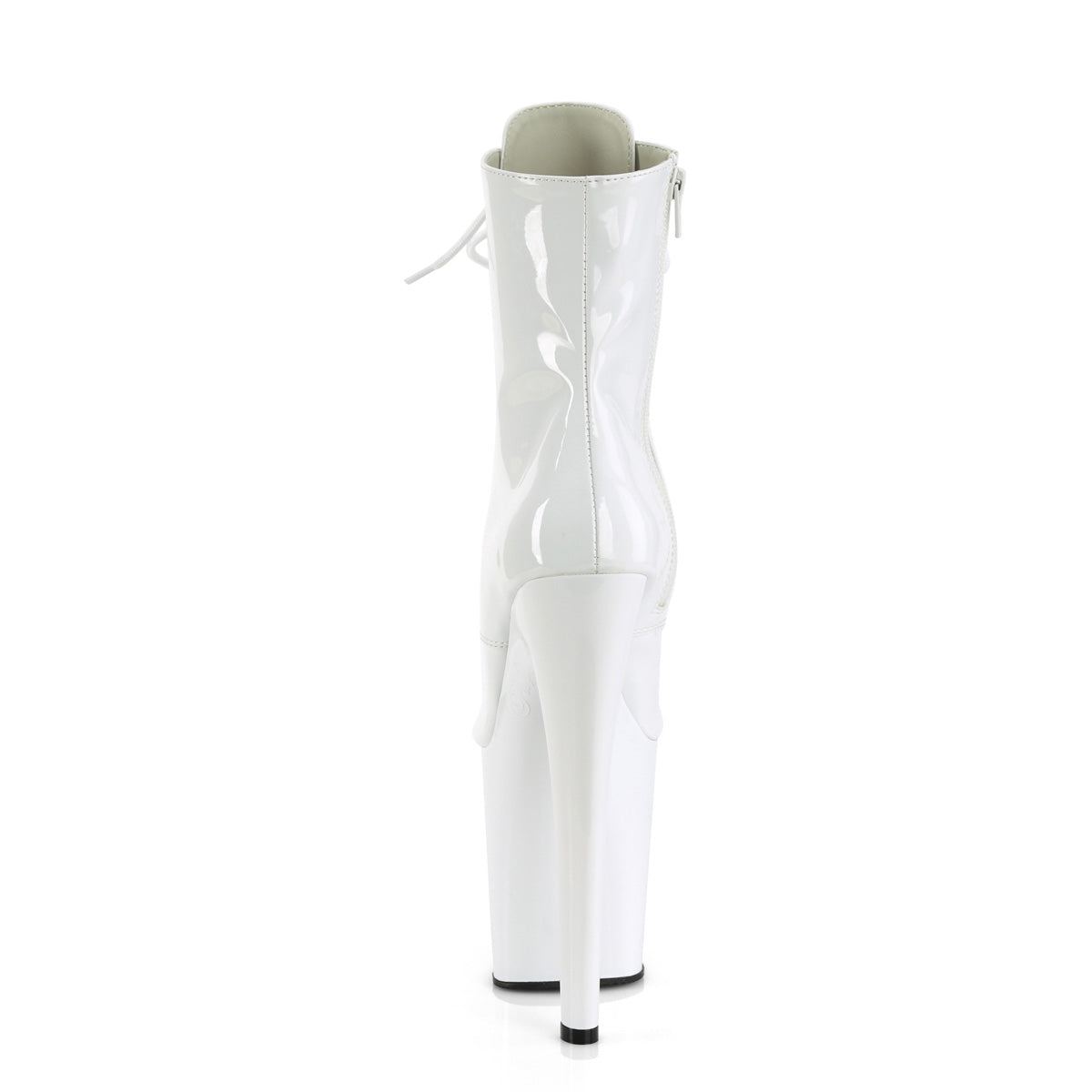 Pleaser Botas de tobillo para mujer XTREME-1021 WHT PAT / WHT
