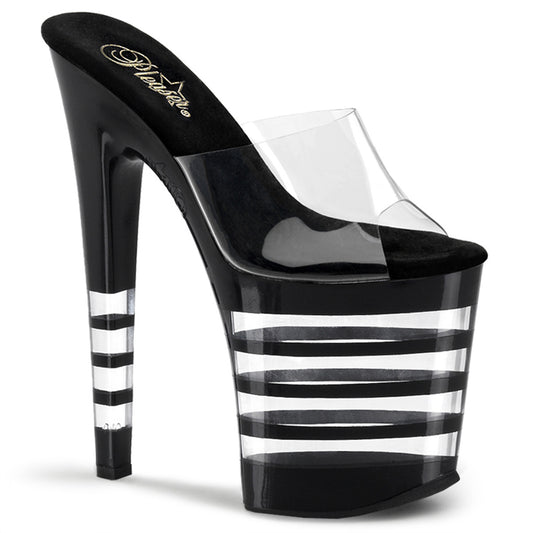 Pleaser Womens Sandals XTREME-801LN Clr/Blk