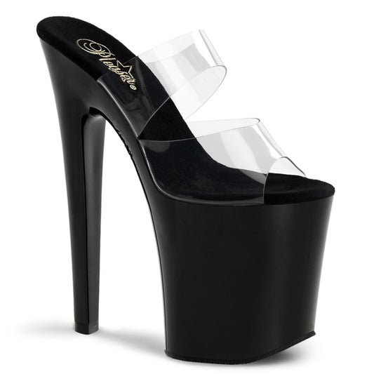 Pleaser Womens Sandals XTREME-802 Clr/Blk