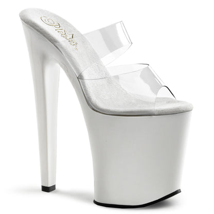 Pleaser Sandalias para mujer XTREME-802 clr / wht