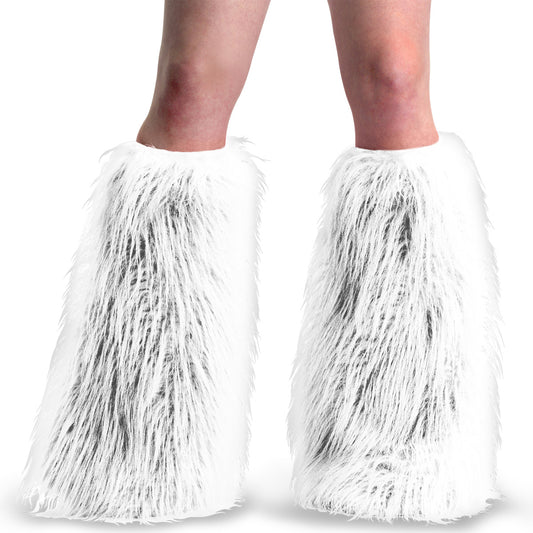 DemoniaCult Women's Clothing YETI-08 Wht Faux Fur