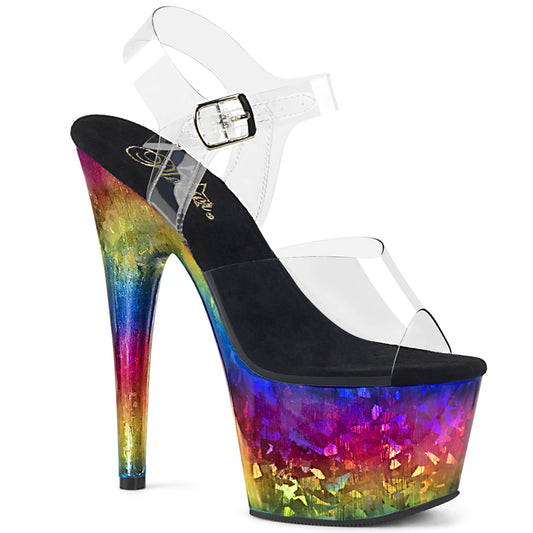 Pleaser   ADORE-708mrb clr / metálico Rainbow